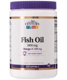 21st Century Fish Oil 1000 mg - 300 Softgels for Heart & Joint Health - Buy Online on GoSupps.com