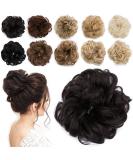 Tess Dark Brown Hair Part Dutt Tie - Wavy Small Knot Updo Hairstyles | Affordable Hair Extensions for Women - 30g - Buy Online on GoSupps.com