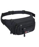 Airzyx waterproof belt pocket belly pocket women men multifunctional hip bag with zipper suitable for travel hike and all outdoor activities black - Buy Online on GoSupps.com