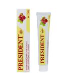 President Toothpaste Junior 6+ - Strawberry Flavor Anti-Cavity Protection Safe for Kids | No Parabens SLS Allergens | 30-50 ml - Buy Online on GoSupps.com