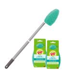 Scotch-Brite Extendable Tub & Tile Scrubber Kit  Includes 1 Handle and 3 Non-Scratch Scrubber Pads - Buy Online on GoSupps.com
