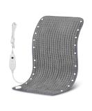 Snailax Heating Pad & Foot Warmer - 6 Temp Settings, Auto Shut Off - 17x33 Grey - Buy Online on GoSupps.com