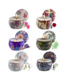 Forest Scented Soy Aromatherapy Candles Set - Stress Relief, Relaxing Aroma for Home, Bath, Yoga - 6 Travel Tins (Bohemian Collection) - Buy Online on GoSupps.com