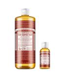 Dr. Bronner's Eucalyptus Pure-Castile Liquid Soap Bundle - 32 oz. Bottle + 2 oz. Travel Size - Buy Online on GoSupps.com