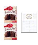 Cake Mix Bundle which Contains Betty Crocker Devil's Food Chocolate Cake Mix 425g - Pack of 2 with Grocery List Card - Buy Online on GoSupps.com