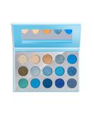 QIUFSSE Blue Eyeshadow Palette - 15 Colors Matte Glitter Blendable Eye Shadow Set for Women | Long Lasting Metallic Shades | Christmas Gift Idea - Buy Online on GoSupps.com