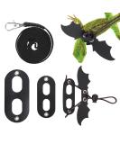 cobee Adjustable Lizard Leash 3pcs Bearded Dragon Harness and Leash 3 Size Reptile Leather Harness Bearded Dragon Rope with Cool Wings for Lizard Amphibians Chameleons Small Pet Animals(S M L) - Buy Online on GoSupps.com