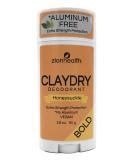 Zion Health Bold ClayDry Deodorant - Honeysuckle 2.8 oz | Natural, Long-Lasting Protection - Buy Online on GoSupps.com