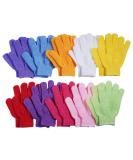 10 Pairs Exfoliating Bath GlovesMade of 100% NYLON10 Colors Double Sided Exfoliating Gloves for Beauty Spa Massage Skin Shower Scrubber Bathing Accessories. - Buy Online on GoSupps.com