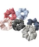 Beaupretty 6PCS Stripe Hair Scrunchies - Stylish Hairbands & Ponytail Holders for Girls | Trendy Hair Accessories - Buy Online on GoSupps.com