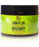 Jamaican Amber Rosmarin Hair Styling Gel - 12 fl oz - Nourishing Castor Oil Formula for Stronger Hair & Promotes Growth - Buy Online on GoSupps.com