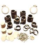 ZOCONE 40 Pack Mini Embroidery Hoops - Small Round Wood Hoops for DIY Pendant Embroidery and Jewelry Making - Buy Online on GoSupps.com