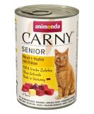 animonda Carny cat food senior wet food for cats from 7 years beef + chicken with cheese 6 x 400 g - Buy Online on GoSupps.com
