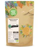 Wholefood Earth Organic Couscous Wholewheat 1 kg | Raw | GMO Free | Vegan | High Fibre | Certified Organic 1kg - Buy Online on GoSupps.com
