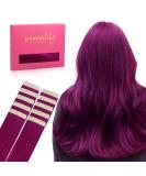 Buy If-Alife Violet Tape Extensions - 10pcs Real Hair 25g 35cm - Invisible & Smooth Hair Extensions for Girls - Buy Online on GoSupps.com