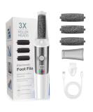 Electric Foot Callus Remover - Rechargeable Pedicure Kit with 3 Speeds 3 Rollers & Professional Foot Care Tool for Smooth Feet - Ideal Gift in Pearl White - Buy Online on GoSupps.com