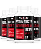 1600mg Fadogia Agrestis & Tongkat Ali Supplement for Men - Maximum Strength Ashwagandha Extract 240 Softgels (Pack of 4) - Boost Vitality & Performance - Buy Online on GoSupps.com