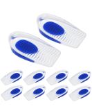 4 Pairs Gel Heel Cups, Shoe Inserts for Plantar Fasciitis, Sore Heel, Heel Pain, Heal Dry Cracked Heels, Achilles Tendinitis, Height Increase Insoles (for Men's Size 7.5-12) Ripple - Buy Online on GoSupps.com