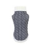 PetyOung Dog Sweater Vest | Warm Knitting Winter Coat for Small & Medium Dogs - L. Gray - Buy Online on GoSupps.com