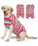 Kuoser After Surgery Dog Body Suit - Breathable Medical Suit for Post-Op Dogs/Cats | Alternative to Ruff XL Red & Blue - Buy Online on GoSupps.com