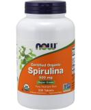 Buy Now Foods Certified Organic Spirulina 500 mg | 500 Tablets - Premium Quality Superfood - Buy Online on GoSupps.com