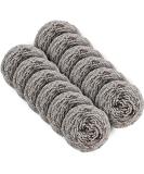 Mr. Siga 12 Pack Stainless Steel Pop Cleaner Sponge Brush - Kitchen Scourer & Spiral Cleaning Tool for Pots - 30g Each - Buy Online on GoSupps.com