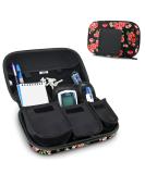 USA GEAR Diabetic Bag - Insulin Travel Kit with Removable Pouches & Hard Shell Exterior - Floral Design - Compatible with Bayer Contour, TRUEtest & More - Buy Online on GoSupps.com