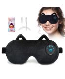 Buy Cordless Heated Eye Mask for Women | USB Rechargeable Sleep Eye Pad - Warm Compress for Dry Eyes & Stye Relief | Portable Electric Gift (Black - Buy Online on GoSupps.com