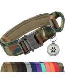 Joyal Tactical Dog Collar - Medium-Sized Camouflage Dog Collar with Handle & QR Code for Secure Pet Identification - Buy Online on GoSupps.com