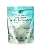 Interosa Collagen Powder 500g - Multi Collagen Complex (Types 1 2 3 5 10) - High-Quality Peptides Flavor Neutral 50 Portions - International Shipping Available - Buy Online on GoSupps.com