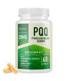 PQQ Supplement 20mg | Boost Mitochondrial Energy & Brain Health | Ultra PQQ with CoQ10 & B12 | Vegan & Gluten-Free | 60 Capsules - Buy Online on GoSupps.com
