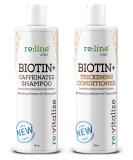 Biotin DHT Blocker Shampoo and Conditioner for Hair Growth - Caffeine Infused Formula for Men and Women - Hair Loss Treatment Shampoo and Conditioner Set - Volumizing and Thickening Formula - Buy Online on GoSupps.com