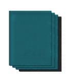 Glasses cleaning cloths in XXL format - pack of 4 microfiber cloths (30cm x 40cm) 30 x 40 cm petrol (pack of 4) - Buy Online on GoSupps.com