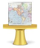 WORLD MAP Print A4 Cake Wrap/Cake Ribbon Cake Topper wafer/icing (icing paper) - Buy Online on GoSupps.com