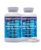 Glucosamine 1000mg with Vitamin C Capsules | 360 Count | Supports Active Lifestyle | UK Made - Buy Online on GoSupps.com