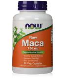 Now Foods Maca Raw 750 mg - 90 Veg Capsules | Natural Energy & Hormone Support - Buy Online on GoSupps.com
