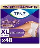 TENA Intimates Incontinence Underwear for Women, Overnight, Extra Large, 48 Count (4 Packs of 12) X-Large (Pack of 48) - Buy Online on GoSupps.com