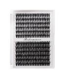 Bodermincer 240pcs D Curl 40D Cluster Eyelashes - 12-14mm Mixed DIY Eyelash Extensions for Stunning looks | International Shipping Available - Buy Online on GoSupps.com