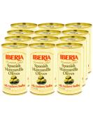 Iberia Spanish Manzanilla Olives Stuffed with Anchovies, 5.25 Oz (Pack of 12) - Buy Online on GoSupps.com