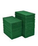 YoleShy 80 PCS Green Scouring Pads 4.5 x 6 Inch - Reusable Household Scrubbers for Dishes & Metal Grills - Buy Online on GoSupps.com