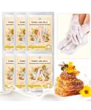 Hydrating Hand & Foot Mask Set - 3 Socks & 3 Masks for Moisturizing Dry Skin Cracked Heels - Nourishing Honey Milk & Vitamin E Treatment - Buy Online on GoSupps.com