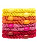 8-Piece Mixed Color Hair Ties for Women & Girls - No Damage Elastic Ponytail Holders for Thick Hair (Style 7) - Buy Online on GoSupps.com