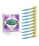 Vellen Hair Clips 10 Pack - Professional Styling Metall Hair Clips - Yellow/Aqua Ombre Design - Buy Online on GoSupps.com