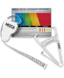 Body Fat Caliper & Measuring Tape Kit - Accurate BMI & Weight-Loss Tool - New White Design - Buy Online on GoSupps.com