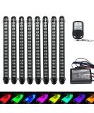 NBWDY 8pcs LED Boat Lights with APP & Remote Control - Waterproof 12V RGB Interior Strip Lighting for Boat Deck & Marine Safety - Buy Online on GoSupps.com