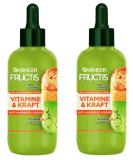 Garnier Strong serum for thin hair and scalp effectively against hair loss with vitamin C and blood orange fructis vitamins & power 2 x 125 ml - Buy Online on GoSupps.com