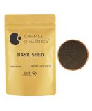 Organic Basil Seeds (Tukmaria Sabja) - 8 oz | High Fiber | Ideal for Smoothies | Non-GMO | Keto Friendly | Gluten-Free - Buy Online on GoSupps.com