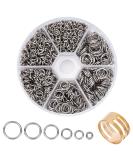 PH PandaHall 304 Stainless Steel Jump Ring  1000pcs Open Jump Rings 18-Gauge O Ring Diameter 4mm 5mm 6mm 8mm 9mm 10mm for Earring Bracelet Necklace Pendant Jewelry DIY Craft Making 4/5/6/8/9/10mm Stainless Steel Color-10... - Buy Online on GoSupps.com