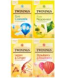 4 Pack Twinings 20s Bundle: Peppermint Camomile Lemon & Ginger and Strawberry & Raspberry - Buy Online on GoSupps.com