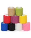 Seadesky self-adhesive bandage self-adhering bandage elastic bandage cohesive association animal association fixing bandage for first aid adhesive bandage association pet vet wrap 5cm*4.5m (9 roles) Mix-1 - Buy Online on GoSupps.com